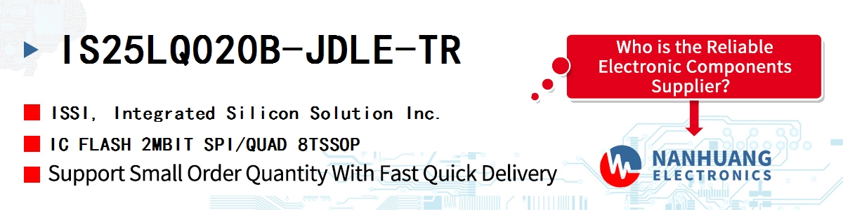 IS25LQ020B-JDLE-TR ISSI IC FLASH 2MBIT SPI/QUAD 8TSSOP